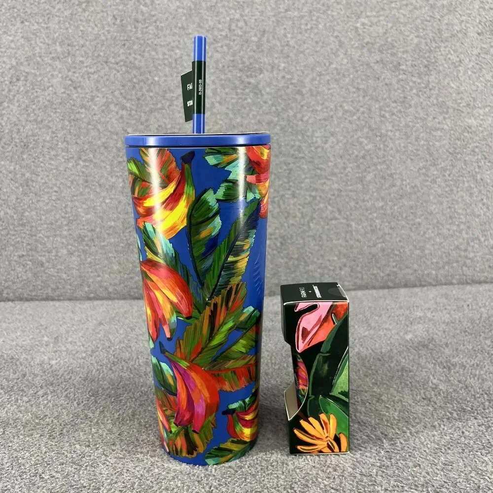 Starbucks Limited Edition Farm Rio Blue Banana Collection Tumbler Key Chain 24oz